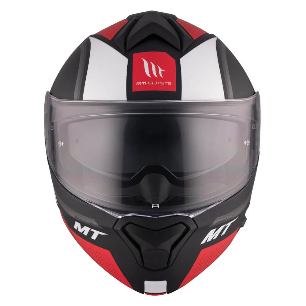 MT Genesis SV Helmet Cave A5 Matt Black / Red