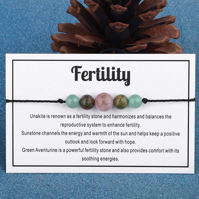 Multicolor Quartz 'Fertility' Adjustable Bracelet