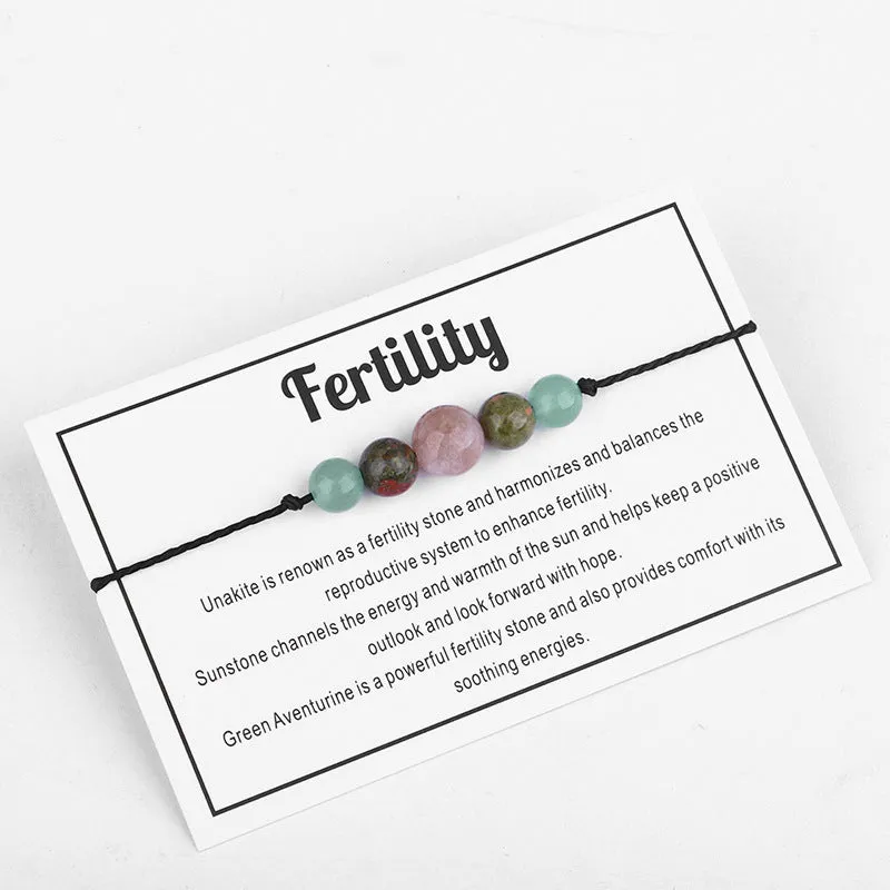 Multicolor Quartz 'Fertility' Adjustable Bracelet