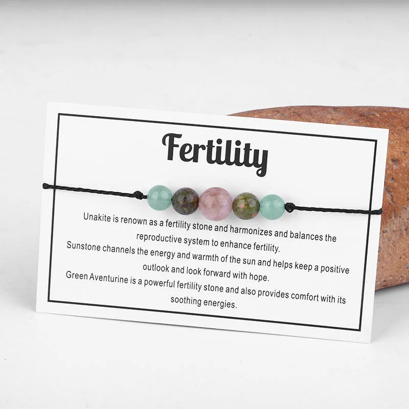Multicolor Quartz 'Fertility' Adjustable Bracelet