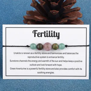 Multicolor Quartz 'Fertility' Adjustable Bracelet