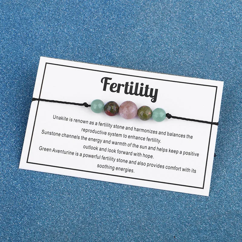 Multicolor Quartz 'Fertility' Adjustable Bracelet