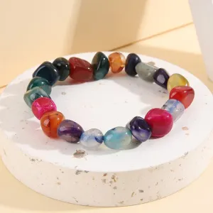 Multicolor Quartz Stretch Bracelet