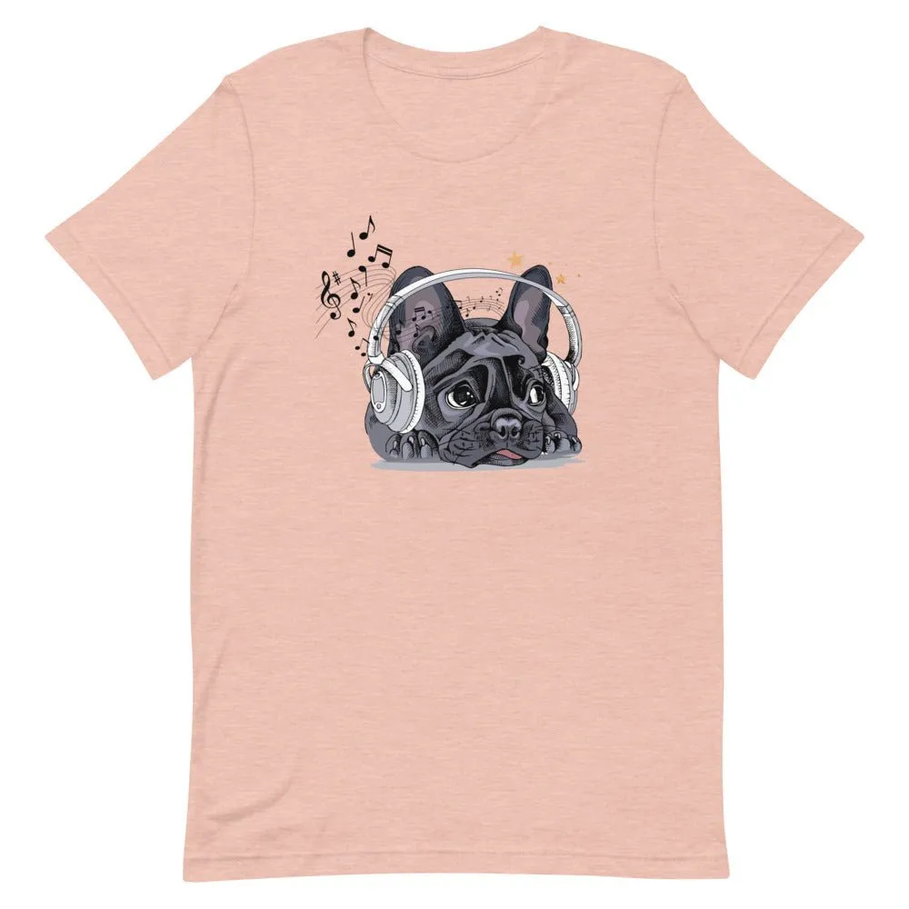 Music Frenchie  Short-Sleeve Unisex T-Shirt