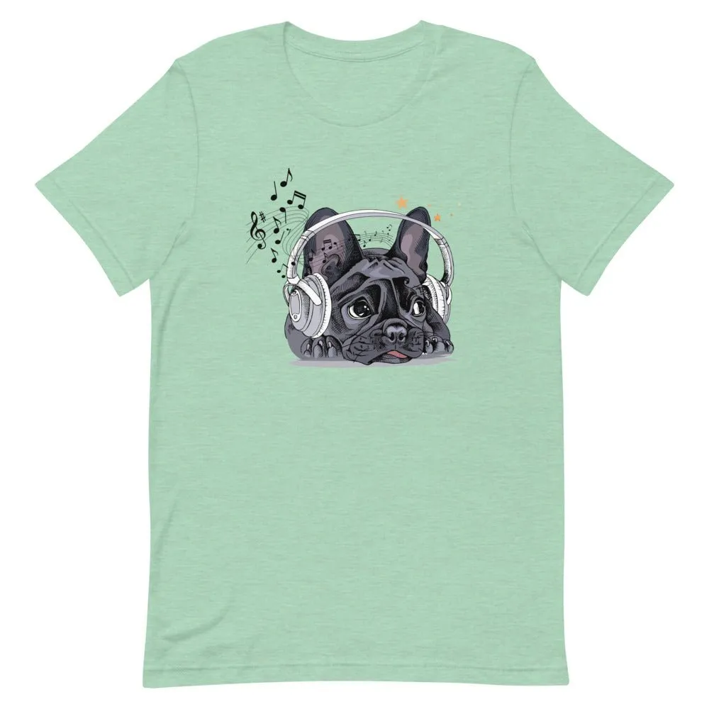 Music Frenchie  Short-Sleeve Unisex T-Shirt