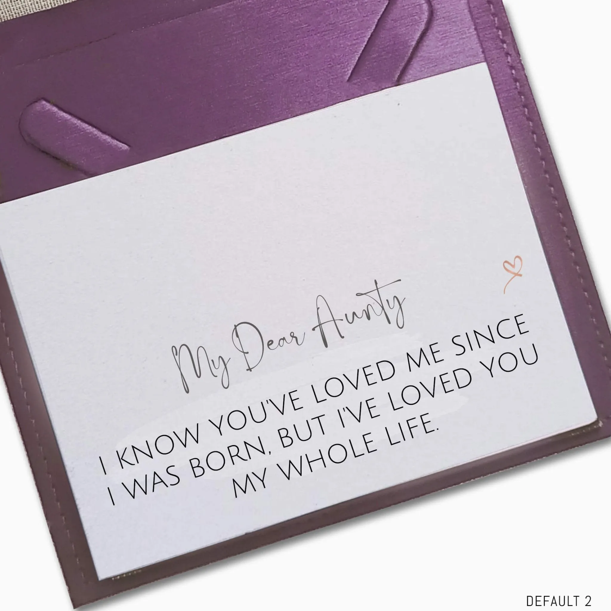 My Dear Aunty - Message Card