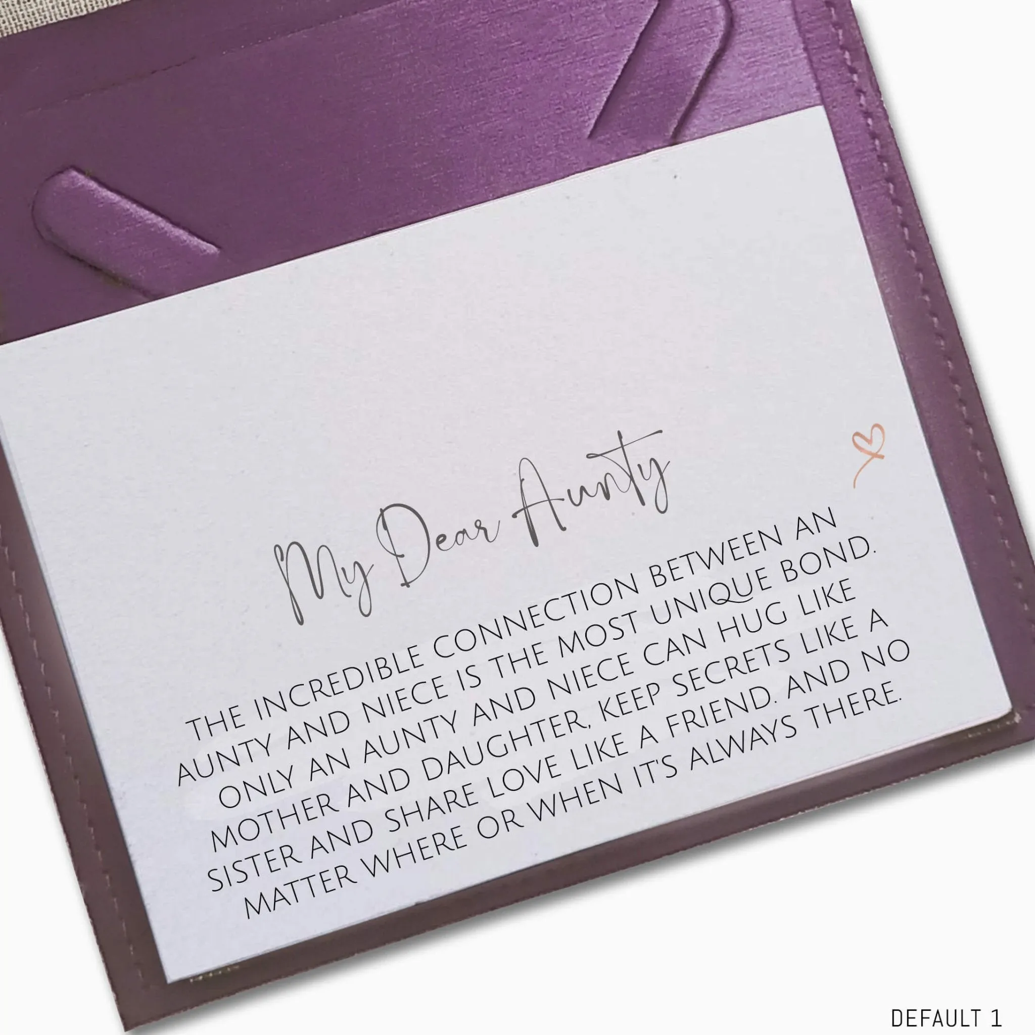 My Dear Aunty - Message Card