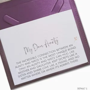 My Dear Aunty - Message Card