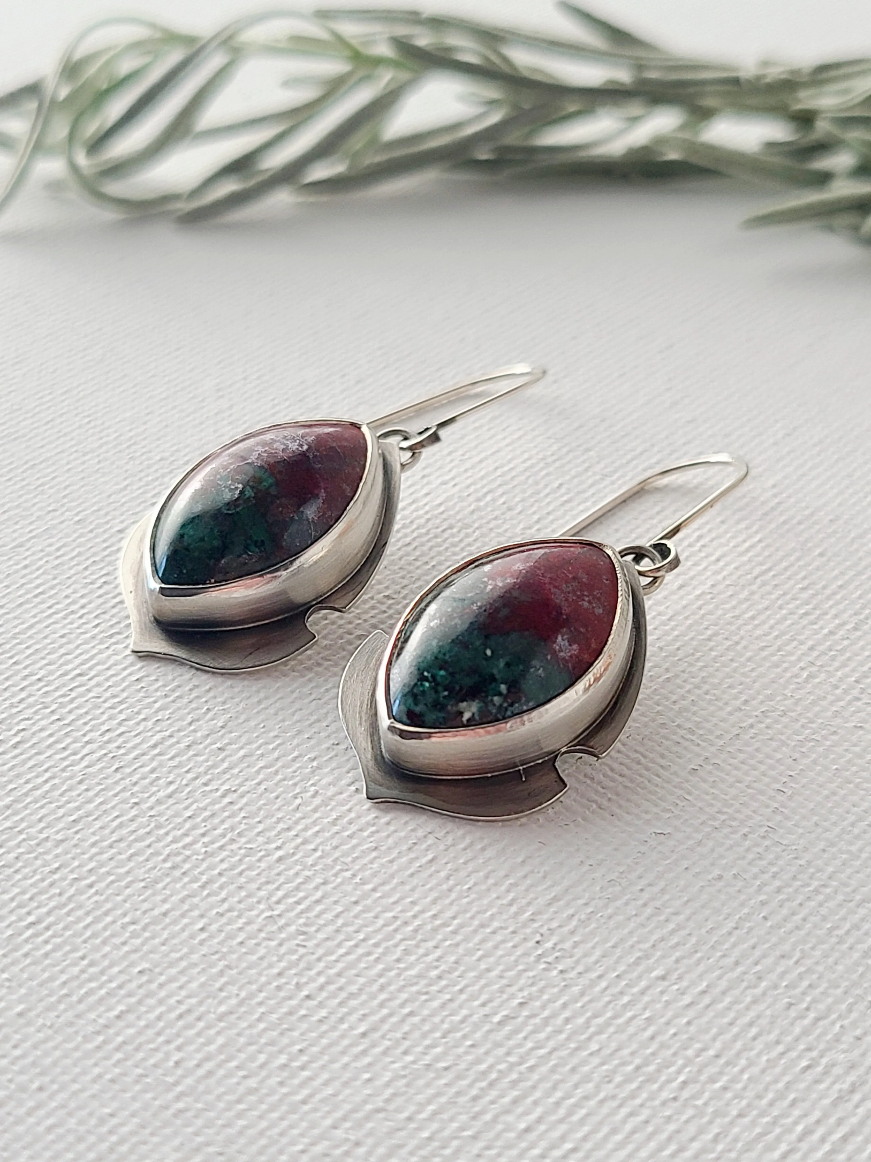 Navette Earrings-Sonoran Sunrise