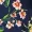 Navy Floral Print Maxi Wrap Dress