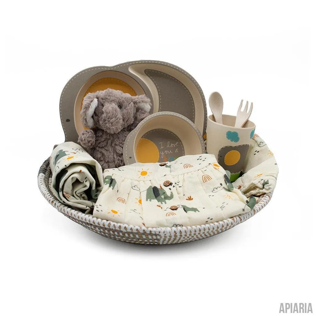 New Baby Gift Basket, Baby Elephant Theme