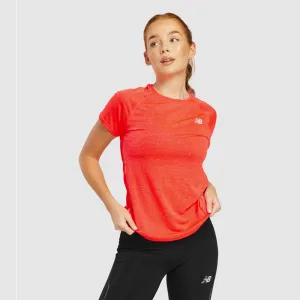 New Balance Womens Impact Run Short Sleeve Tee