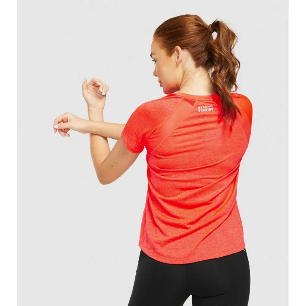New Balance Womens Impact Run Short Sleeve Tee