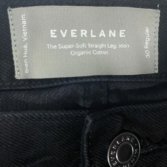 NEW Everlane The Super Soft Relaxed Jean Womens 30 Stormy Black