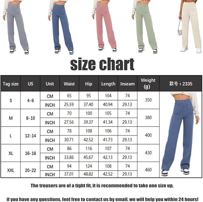 NEW Flexipants - Women's Casual High Waist Stretch Pants, Straight Leg Flexi Pants for Women Black Fits 2X/3X