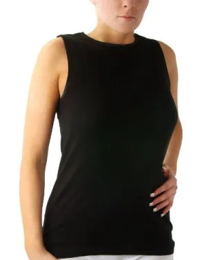 New in package! Women's Rosette 100% Cotton Sleeveless Undershirt, Black, Sz L! Retails $45 