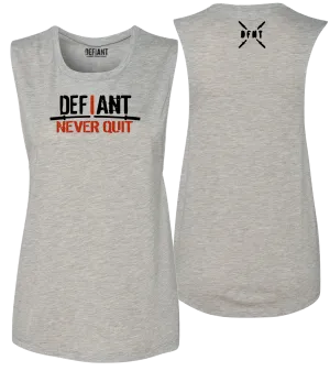 New - "I NEVER QUIT" - Women's Muscle Tank