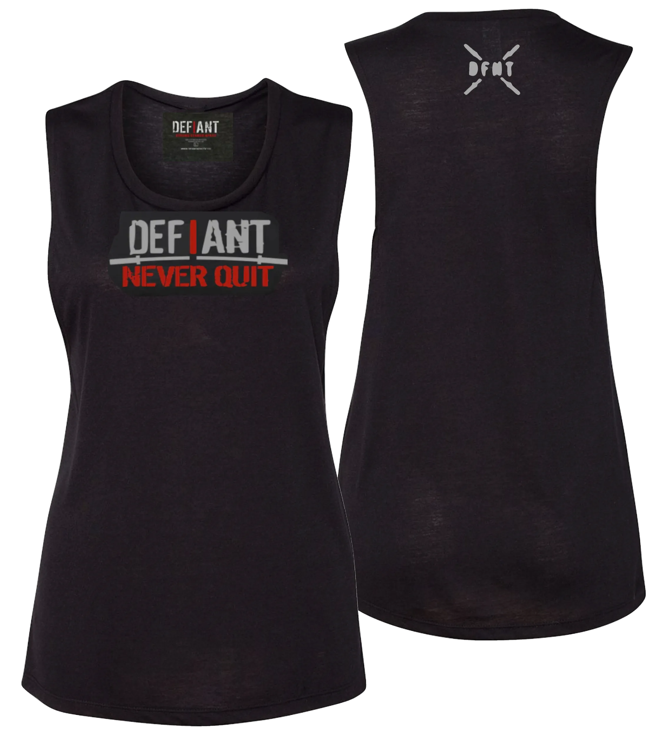 New - "I NEVER QUIT" - Women's Muscle Tank