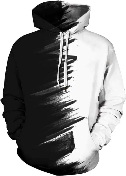 New Unisex Men Women's 3d Print Long Sleeve Rave Sweatshirt Novelty Hip Hop Pullover Hoodie Tag says XXXL, fits like 1x-2x