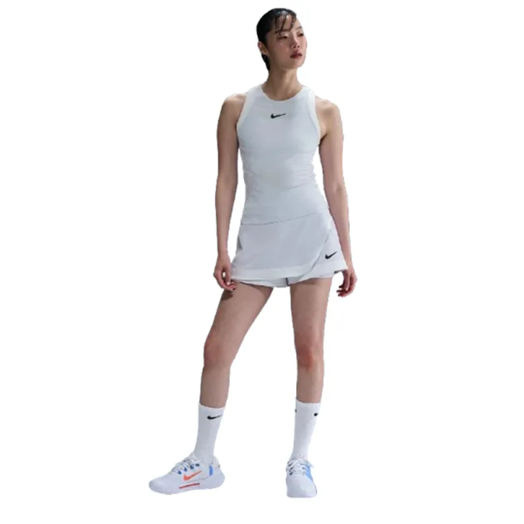 Nike Court Dri-Fit Grey & White Ash Women's Slam Tank Top