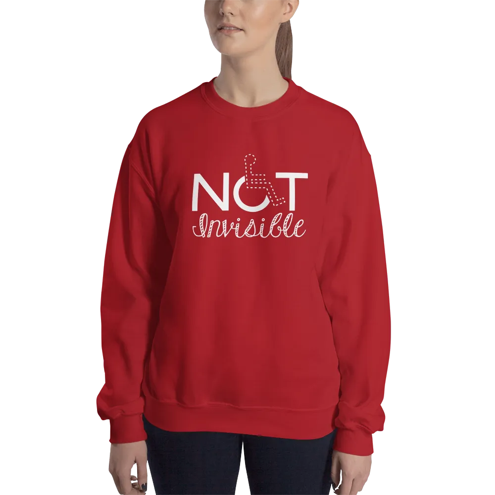 Not Invisible (Sweatshirt - Dark Colors Women's Design)