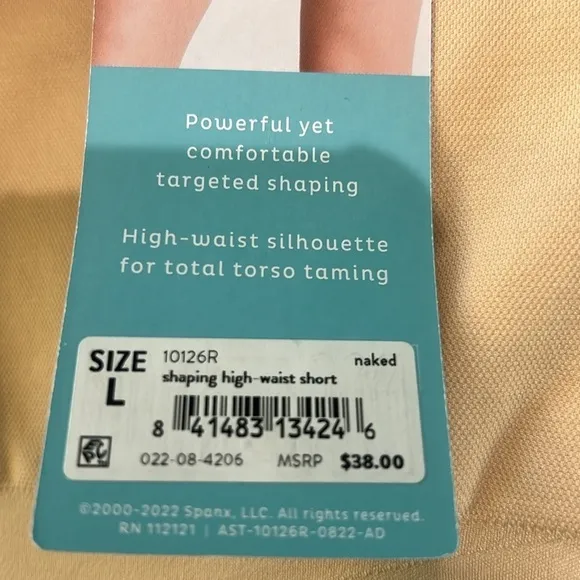 NWT ASSETS by SPANX Women's Thintuition High-Waist Shaping Thigh Slimmer Size L