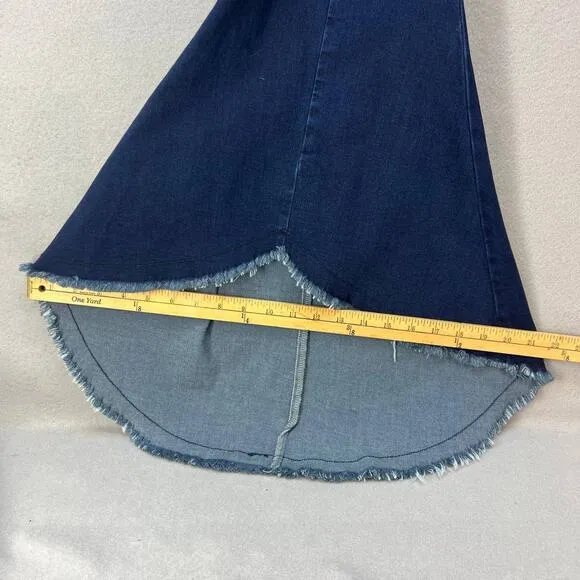 NWT Judy Blue Women's Super Flare Jeans Size 9/29 High Low Flare Side Zippers