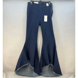 NWT Judy Blue Women's Super Flare Jeans Size 9/29 High Low Flare Side Zippers