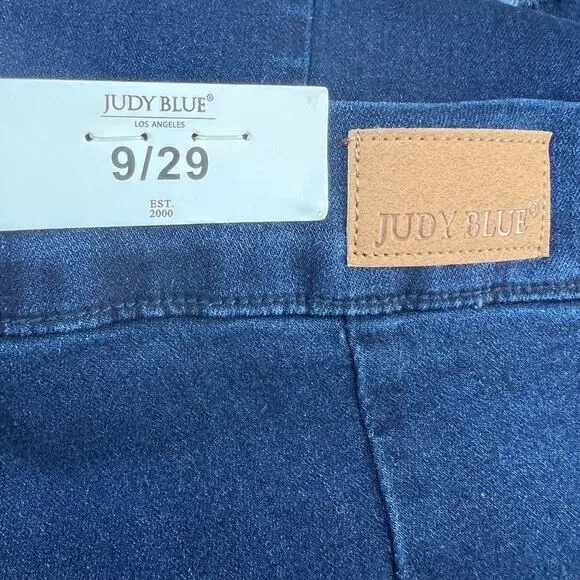 NWT Judy Blue Women's Super Flare Jeans Size 9/29 High Low Flare Side Zippers