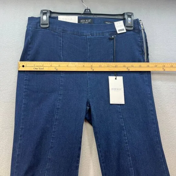 NWT Judy Blue Women's Super Flare Jeans Size 9/29 High Low Flare Side Zippers