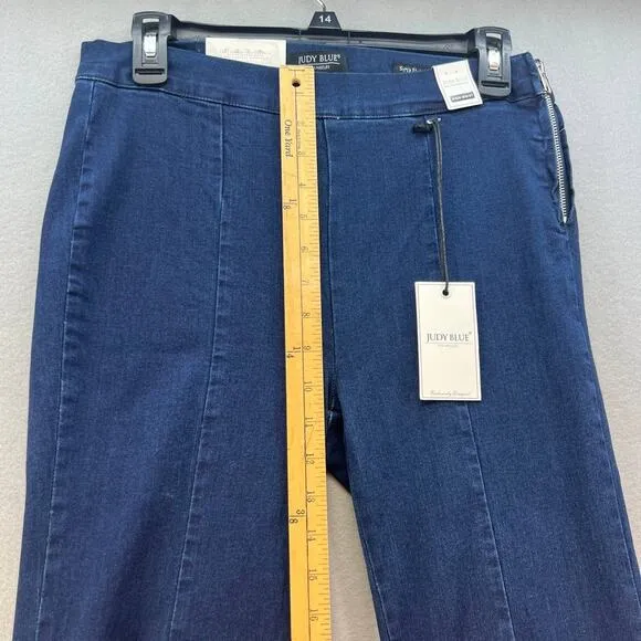 NWT Judy Blue Women's Super Flare Jeans Size 9/29 High Low Flare Side Zippers