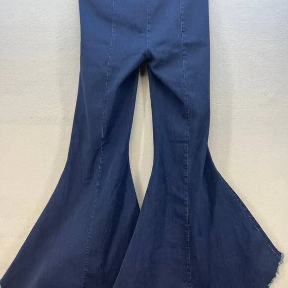 NWT Judy Blue Women's Super Flare Jeans Size 9/29 High Low Flare Side Zippers