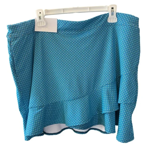 NWT Lady Hagen Women's Overlap Ruffle Golf Skort
