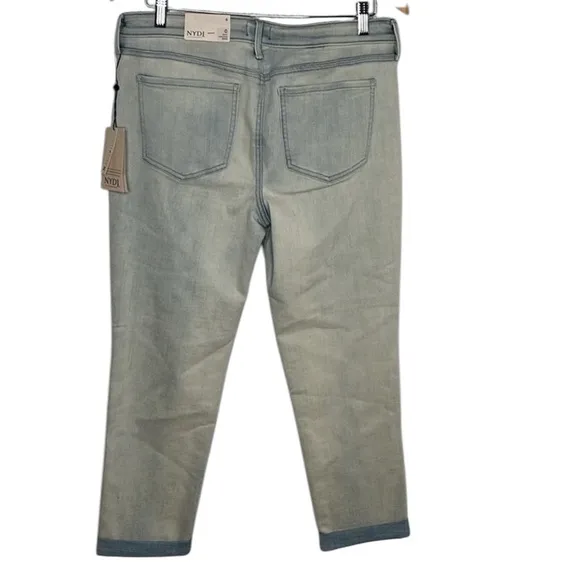 NWT NYDJ Girlfriend Rolled Cuff Equinox Wash Jeans Women Size 6