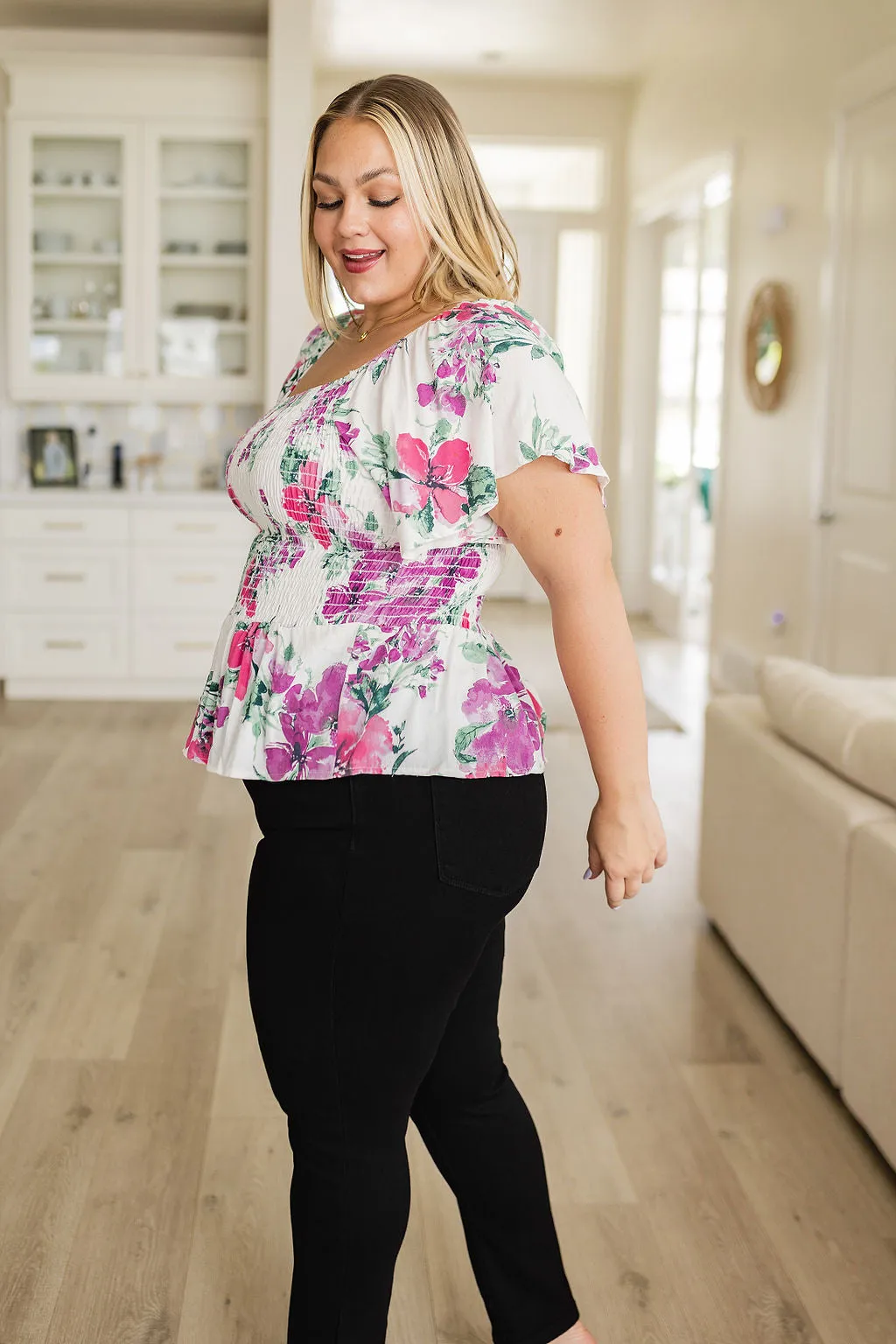 Oh So Simple Floral Top