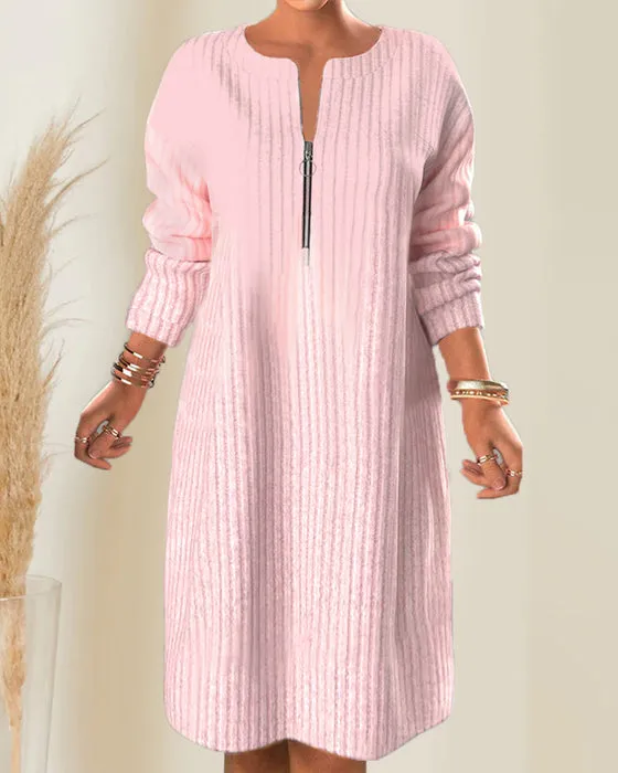 Olga® | Simple dress with zipper