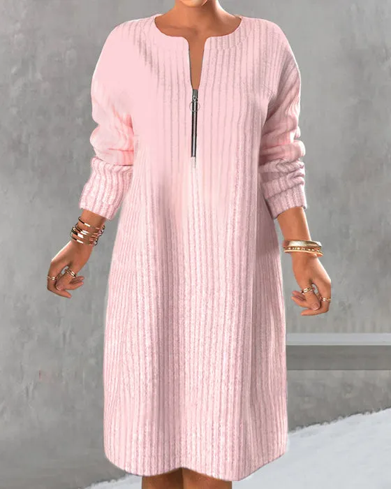 Olga® | Simple dress with zipper