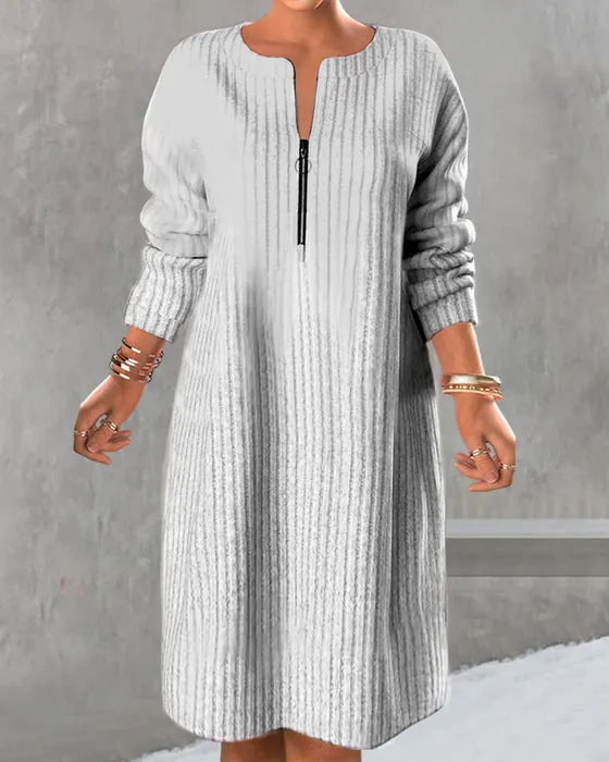 Olga® | Simple dress with zipper