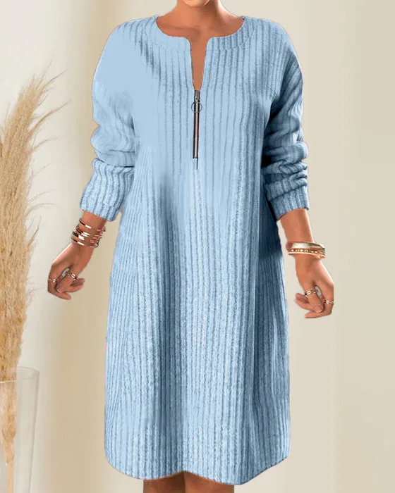 Olga® | Simple dress with zipper