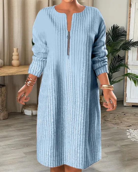 Olga® | Simple dress with zipper