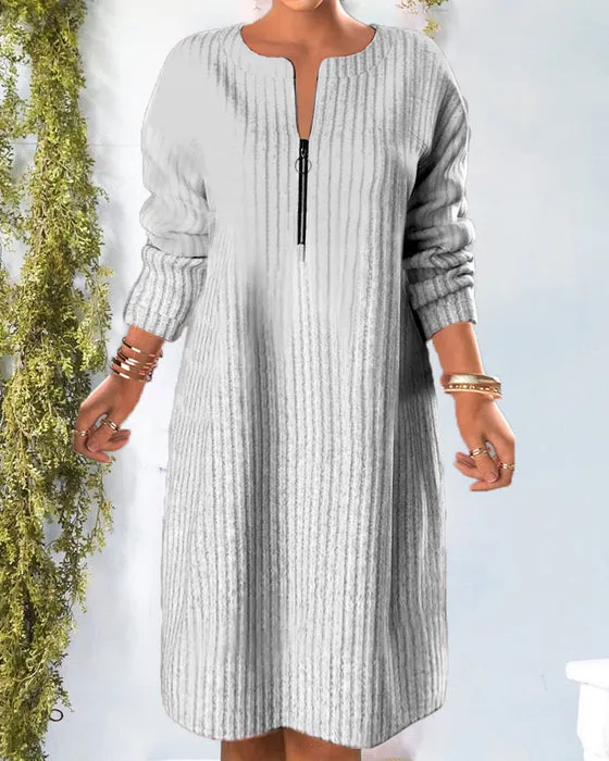 Olga® | Simple dress with zipper