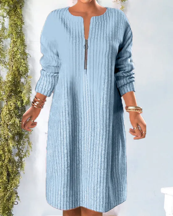 Olga® | Simple dress with zipper
