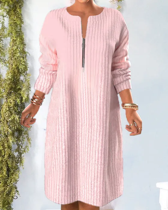 Olga® | Simple dress with zipper