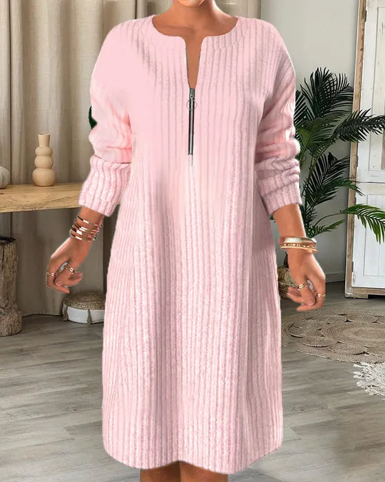 Olga® | Simple dress with zipper