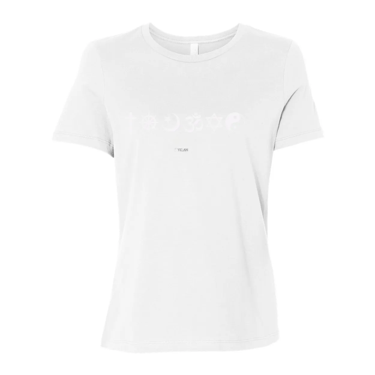 One Love Women's Relaxed Fit Tee – Religious Symbols for Peace, Love, and Harmony