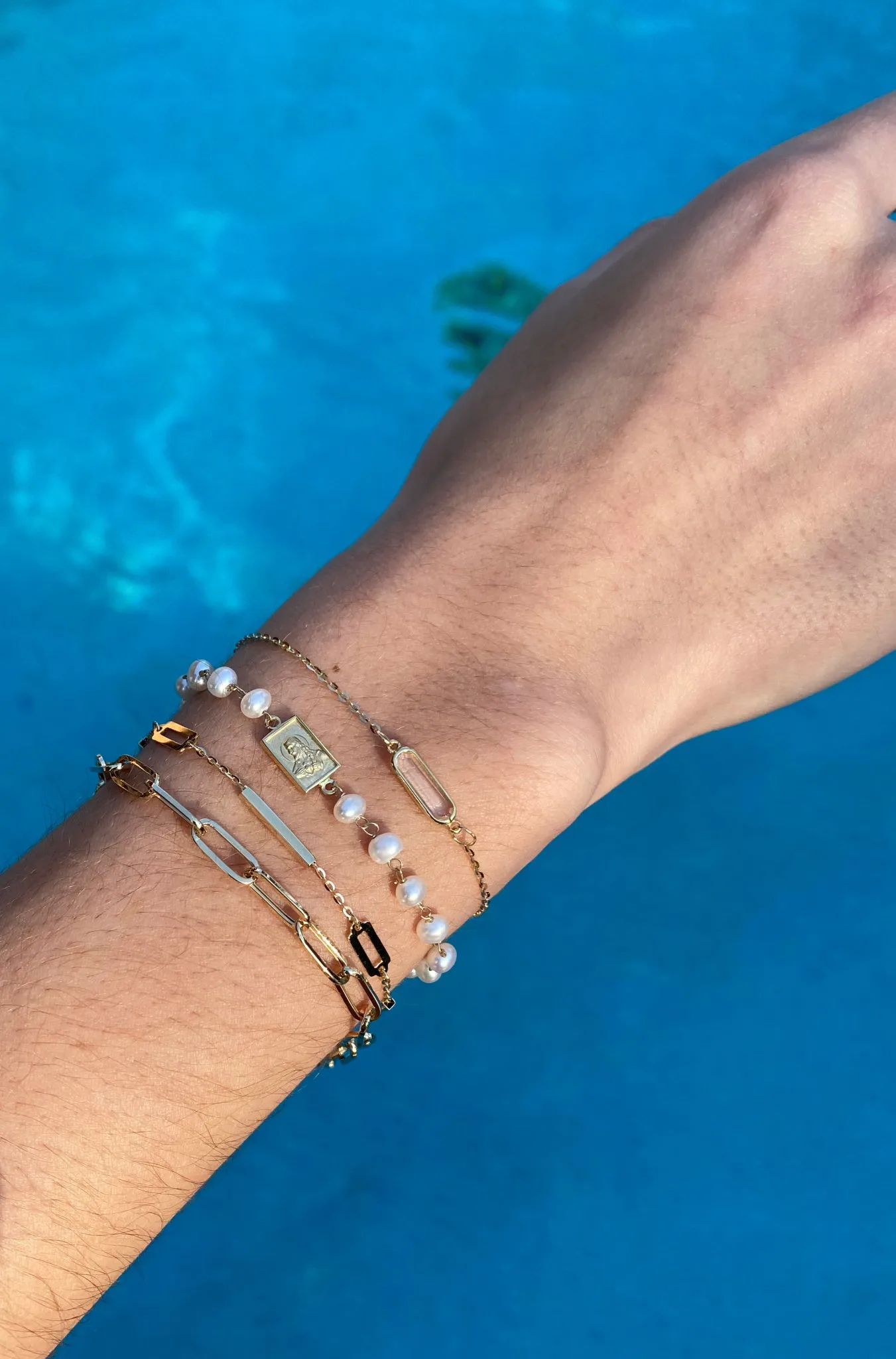 Oval Link Paperclip Bracelet thick paperclip