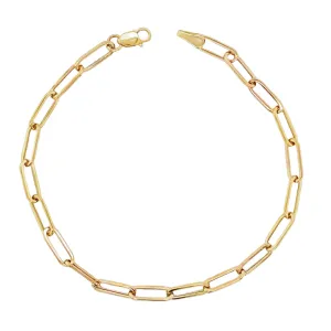 Oval Link Paperclip Bracelet thick paperclip