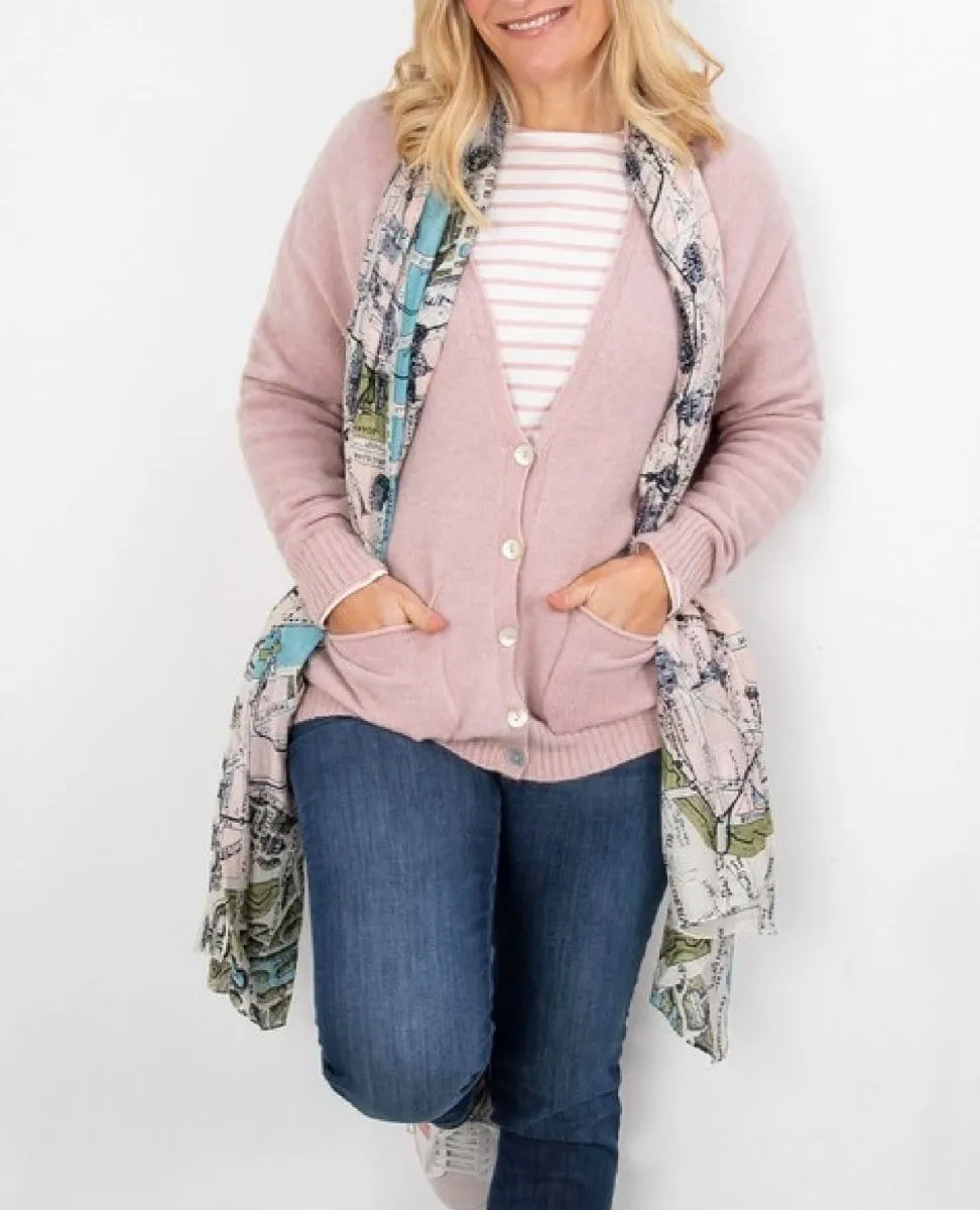 Paris Map Scarf