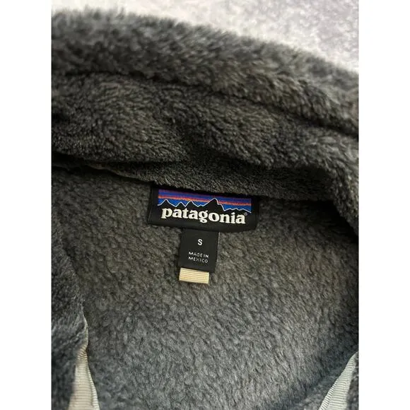 Patagonia Women's Re-Tool Snap-T Pullover Feather Gray Fleece Sweater Size Small