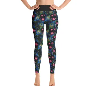 Peacock High Waist Yoga Leggings